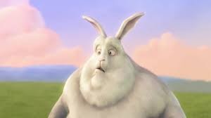 Create meme: rabbit cartoon, The fat rabbit, chubby rabbit