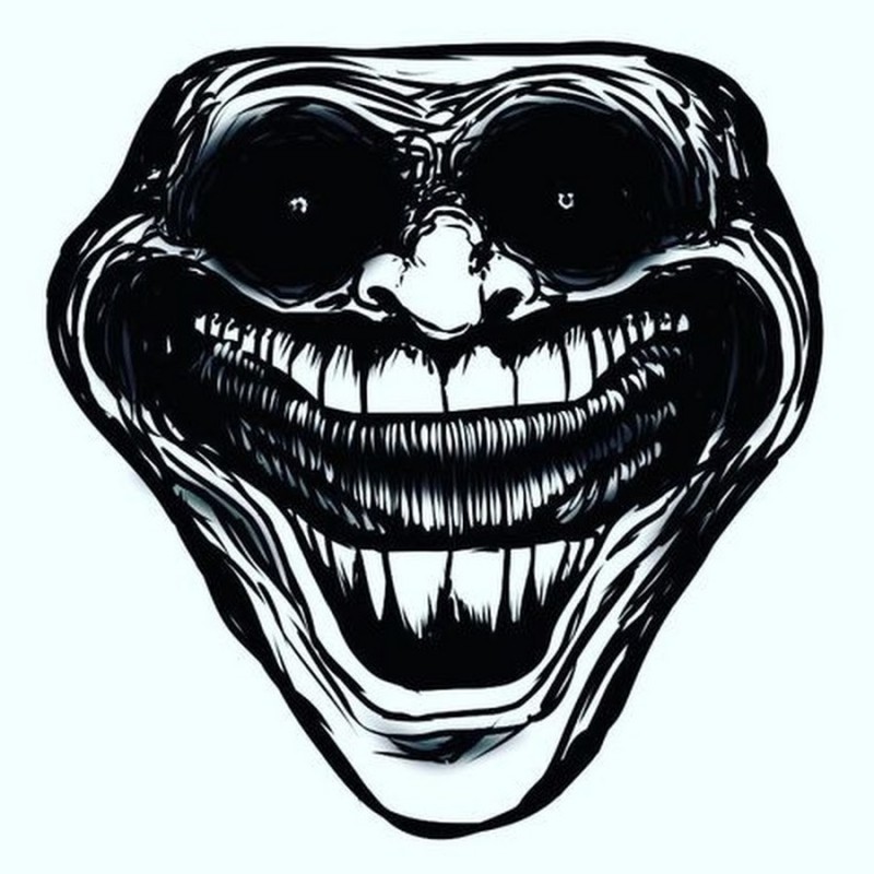 Create meme: scary trollfaces, evil trollface, trollface scary faces