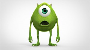 Create meme: Monsters Inc., Mike wazowski baby, monsters Inc. Mike