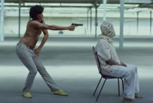 Создать мем: кадр из видео, дональд гловер this is america, childish gambino this is america