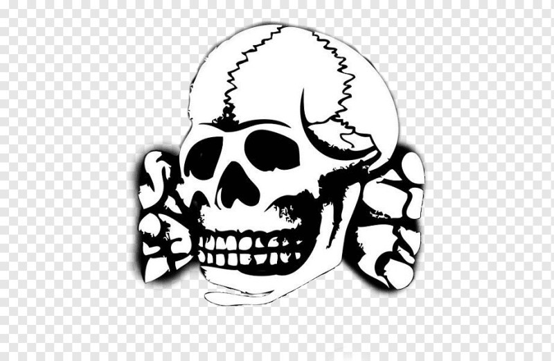 Create meme: totenkopf 3rd SS Panzer Division, death's head totenkopf, sketch of the skull