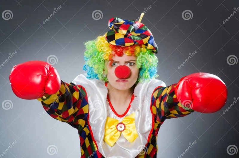 Create meme: clown , clown boxing, clown clown