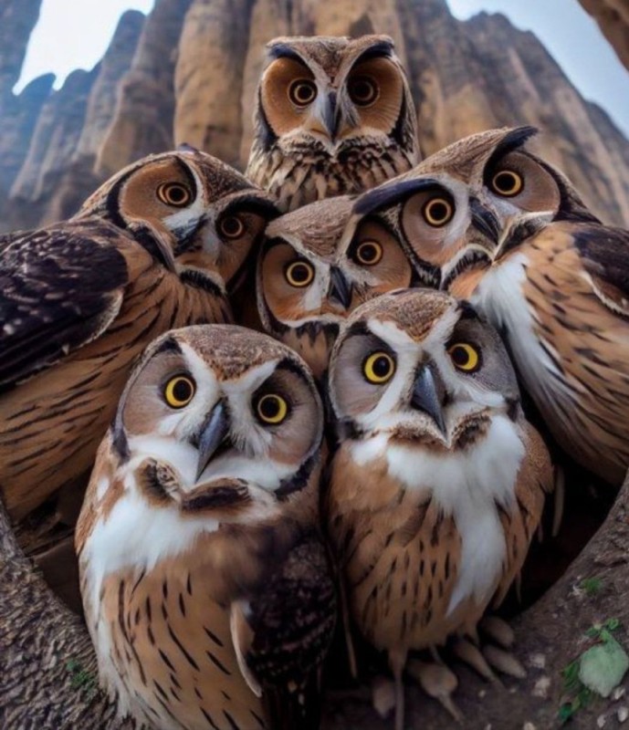 Create meme: long-eared owl, The owl is watching, owl 