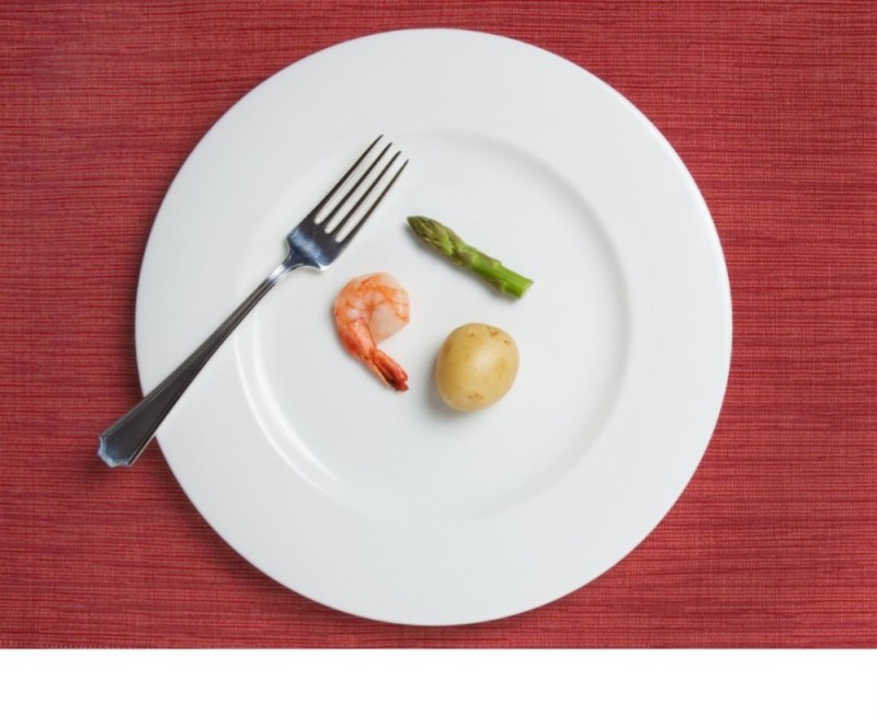 Create meme: a small portion of food, food on a plate, a small plate