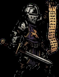 Create meme: darkest dungeon knight, Darkest dungeon crusader is sitting, darkest dungeon game