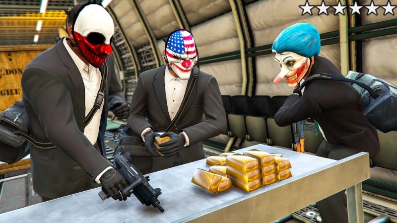 Create meme: payday 3 game, gta 5 bank robbery, gta 5 robbery