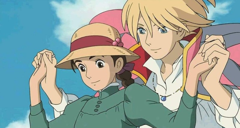 Create meme: howl's moving castle, howl castle, the walking castle 2004