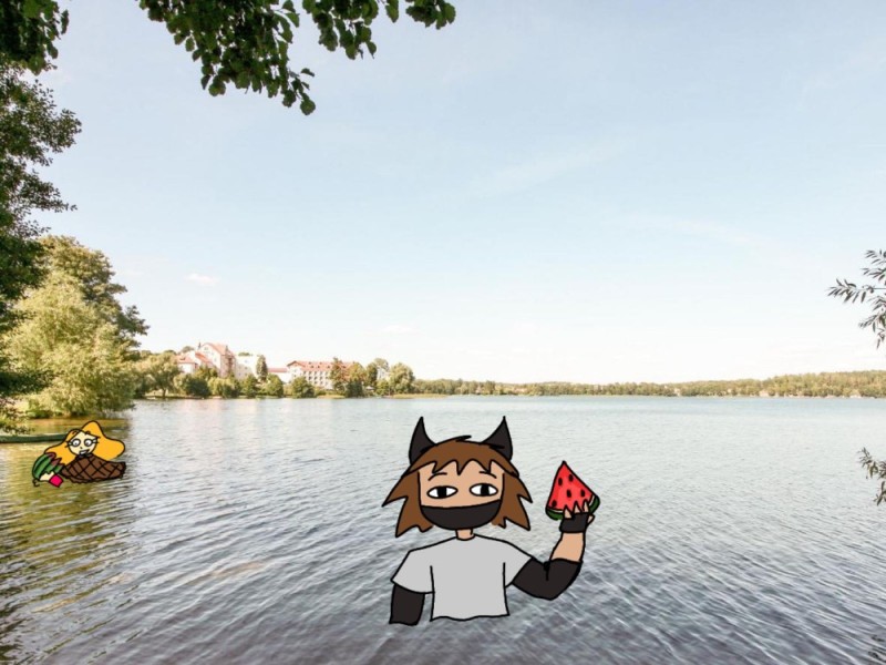 Create meme: summer lake, lake , screenshot 