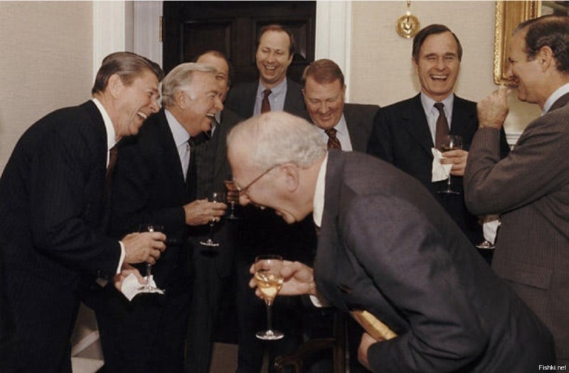 Create meme: Yeltsin, Boris Nikolayevich , Gorbachev Mikhail Sergeyevich , a man drinks and laughs meme