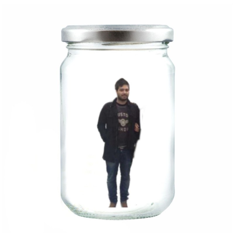 Create meme: The man in the glass jar, glass jar , A man in a glass jar