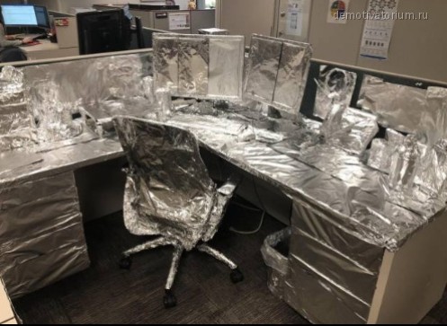 Create meme: office jokes, office joke, foil