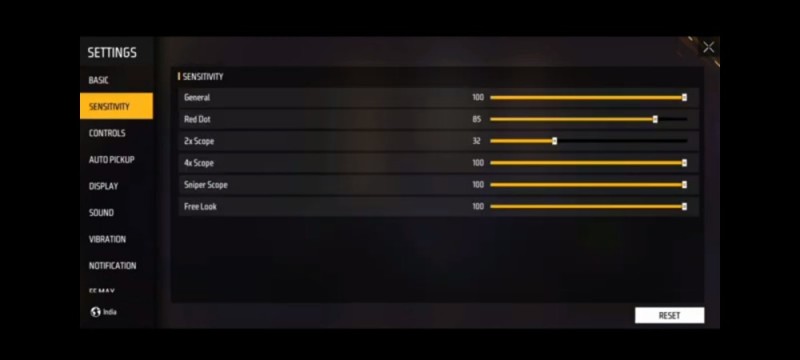 Create meme: configure free fire, ff settings, sensitivity free fire