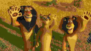 Create meme: Madagascar, Madagascar 2, Madagascar 2 lion Macungie
