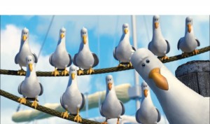 Create meme: the Seagull from the movie finding Nemo, Seagull from Nemo let, Seagull from Nemo give give