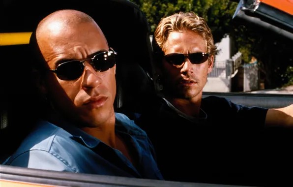 Create meme: Dominic Toretto the fast and the furious 1, Paul Walker and VIN diesel, Paul Walker fast and furious 1