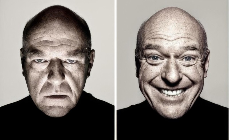 Create meme: Funny and sad Dean Norris, male portrait photography, Dean Norris trick me