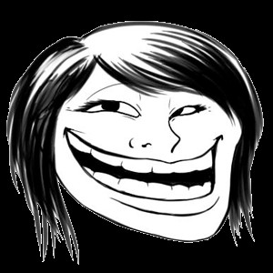 Create meme: the trollface, memes faces, Troll face