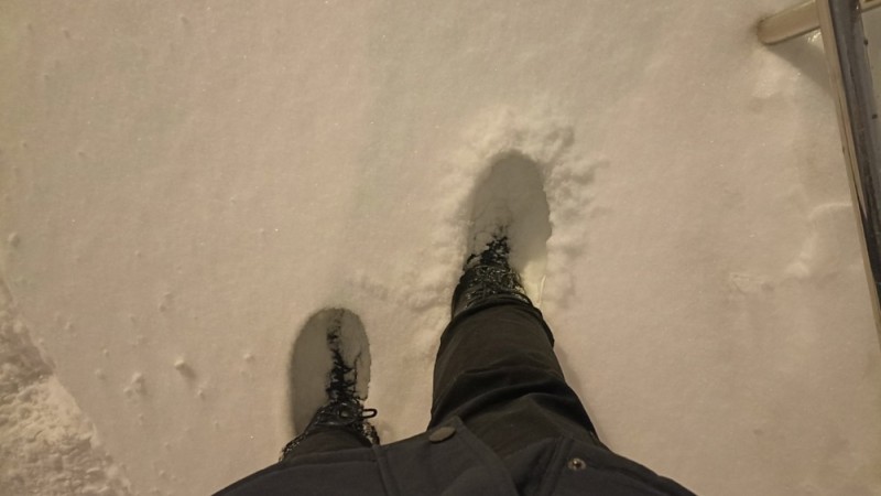 Create meme: shoes , snow , a lot of snow