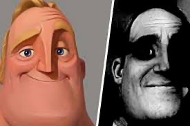 Create meme: meme characters, meme Mr. exceptional, mr. incredible becomes uncanny by personnel