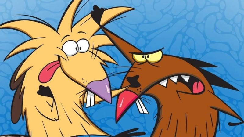 Создать мем: бобры норберт, angry beavers, бобры деггет и норберт