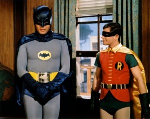 Create meme: sign Robin and Batman, superhero, Batman 1966 120