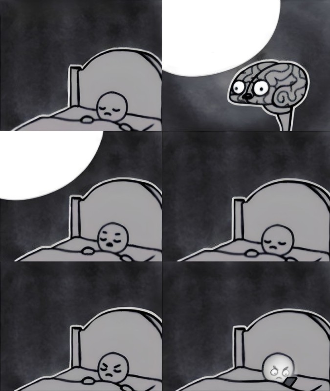 Create meme: meme about the brain and sleep, new memes , The rock wakes up meme