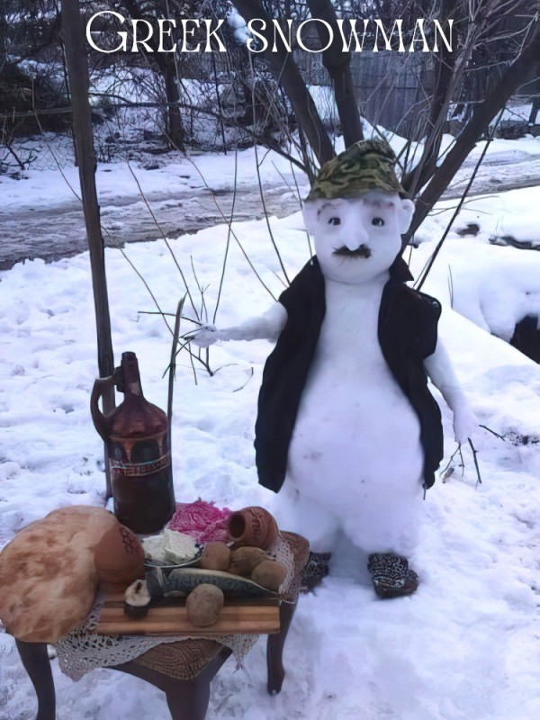 Создать мем: снеговик киборг, удаление, грустный снеговик