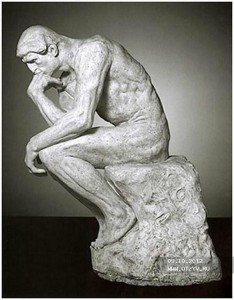 Create meme: Auguste Rodin, Roden, Rodin's thinker