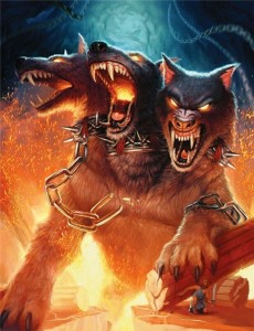 Create meme: Cerberus on the avu, Cerberus werewolf, pictures of Cerberus