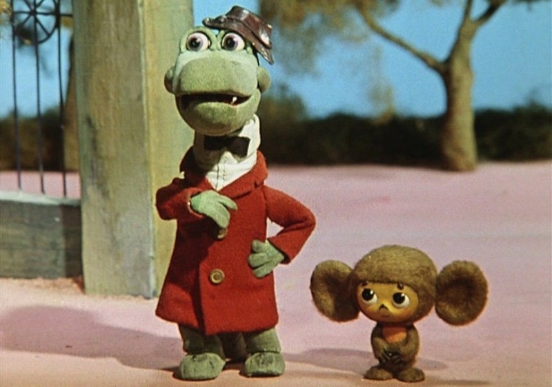 Create meme: crocodile Gena , cartoon Cheburashka, cheburashka cartoon of the USSR