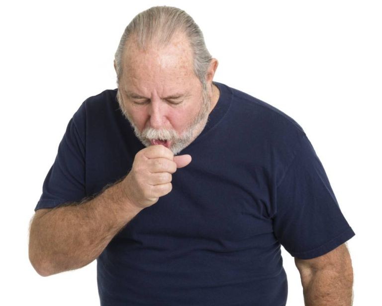 Create meme: coughing, Grandpa is coughing, shortness of breath in COPD