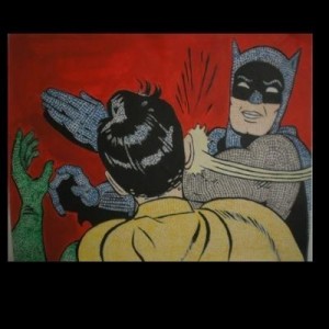 Create meme: Batman gets a slap, Batman and Robin meme, Batman meme