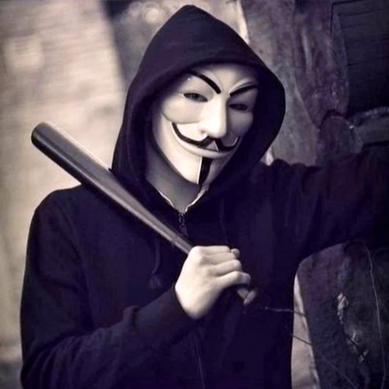 Create meme: anonymous , guy fawkes' vendetta mask, the man in the mask of anonymus