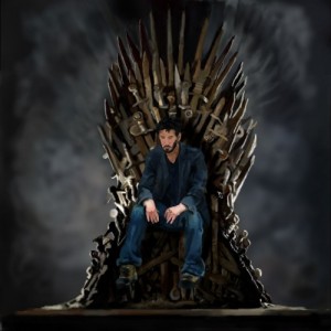 Create meme: Keanu, iron throne, the throne