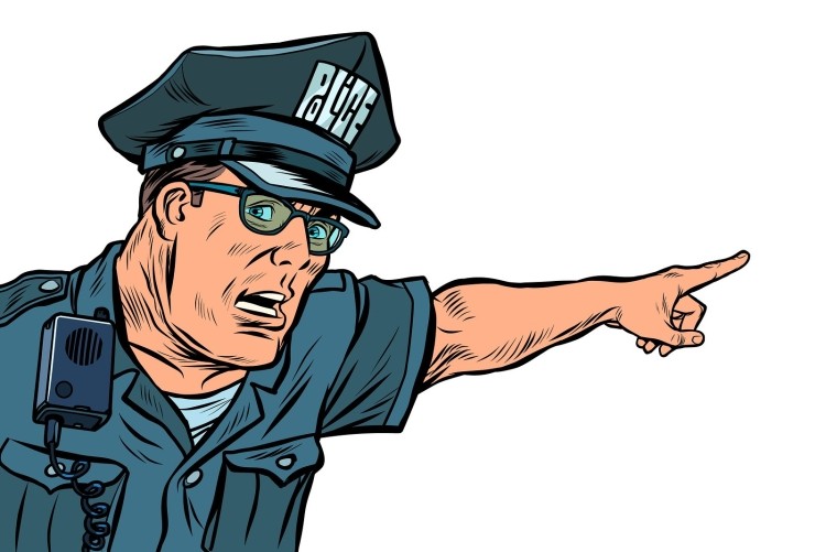 Создать мем: полицейские из комиксов, иллюстрация, поп арт полиция
