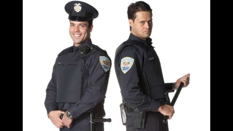 Create meme: police, A good and evil policeman, American police uniforms