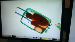 Create meme: scan suitcases at the airport, the x-ray frame, TV