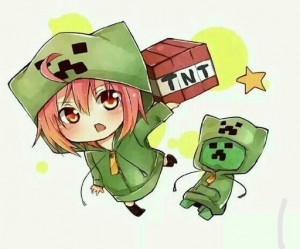 Create meme: anime creeper