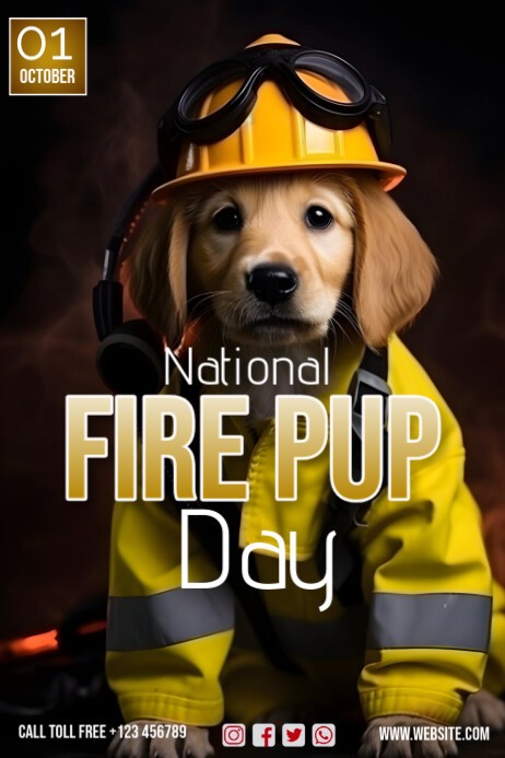 Create meme: fire dog, Rescue dog, The dog is on fire