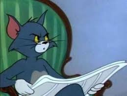 Create meme: Tom and Jerry , Tom and Jerry Tom with the newspaper, volume wtf