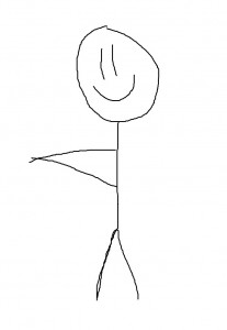 Создать мем: stick figure, stickman girl, человечек из палок