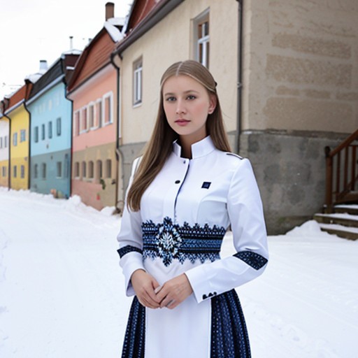 Create meme: folk costume, Norwegian national costume, blouse in Russian national style