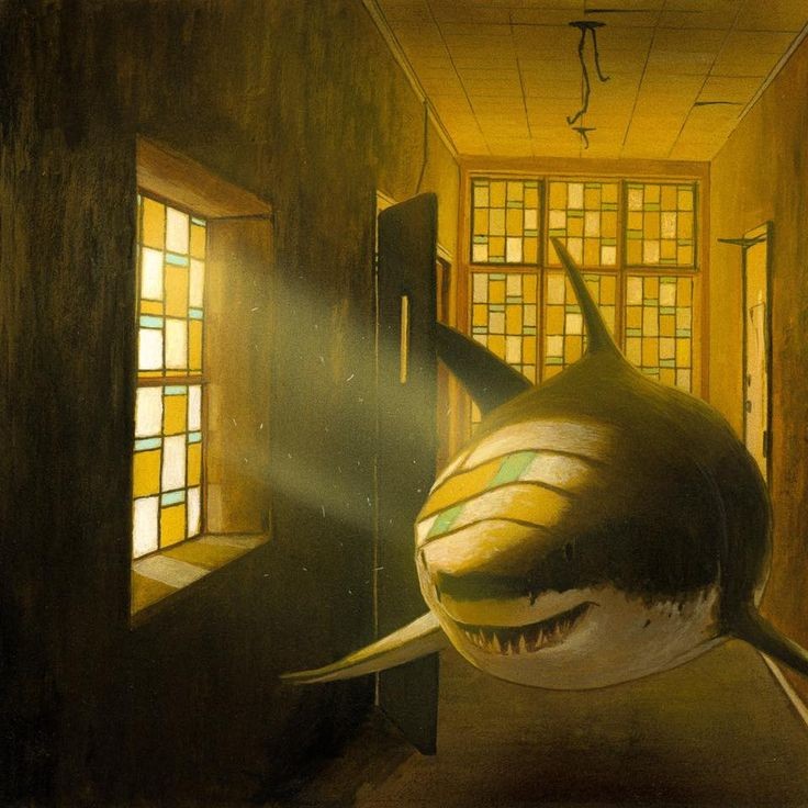 Create meme: Chris Austin is an artist, The shark painting, pop surrealism