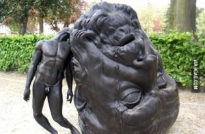 Create meme: statue, sculpture, Big head