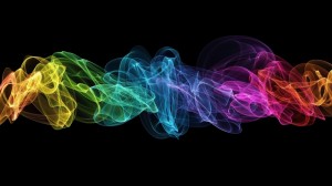 Create meme: colorful smoke, abstraction, colored smoke on black background