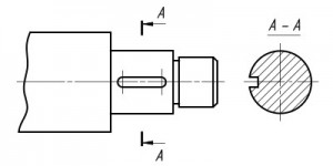 Create meme: the partial section in the drawing, drawing the item to perform a cross-section sketch, draw is given a section a-a and labeling